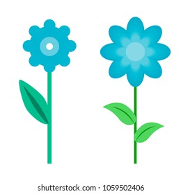 Application of flowers, vectorial image, can be used as stickers and when decorating advertising, printing and websites