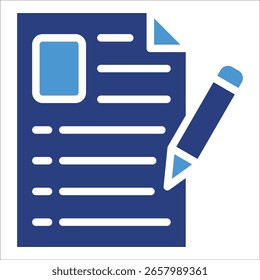 Application Form Icon Element For Design