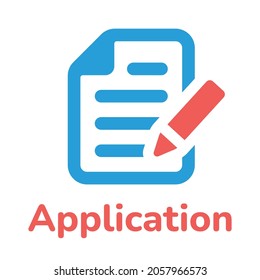 Application form icon vector illustration.