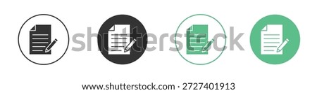 Application form icons concept set. Glyph Vector Illustrations