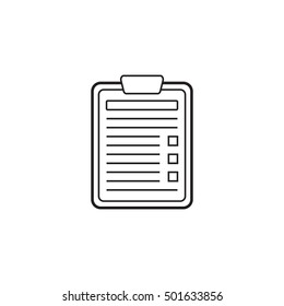 Application Form line icon, Edit outline vector logo illustration, linear pictogram isolated on white