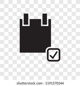 Application form vector icon isolated on transparent background, Application form transparency logo concept