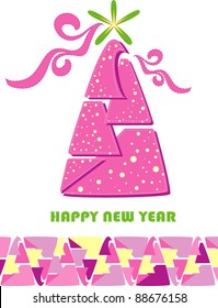 application from a fur-tree for New Year