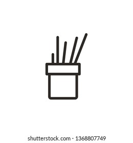 Application, graphic, tools vector icon. Element of design tool for mobile concept and web apps. Thin line icon for website design and development, app development. Vector icon