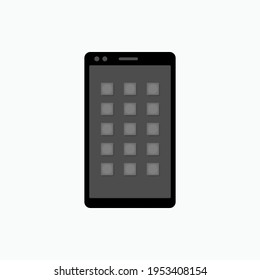 Anwendungssymbol. Apps auf Smartphone - Vorlage für Vektorlogo.