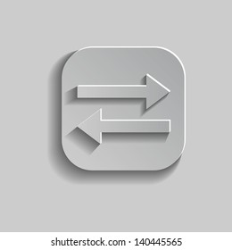 Application icon design in grey. EPS10 format. Transparencies used in multiply mode.