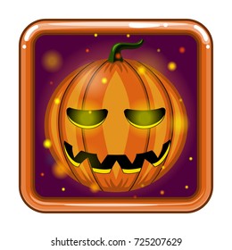 The application icon with Halloween pumpkin