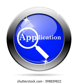 Application icon. Internet button on white background. EPS10 vector
