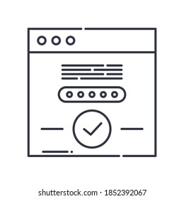 Icono de aplicación, ilustración lineal aislada, vector de línea delgada, signo de diseño web, símbolo de concepto de contorno con trazo editable sobre fondo blanco.