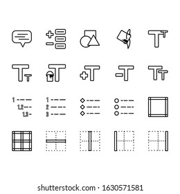 application icon part 2. perfect for application, web, logo and presentation template. icon collection line style