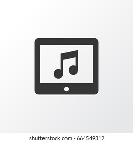 Application Icon Symbol. Premium Quality Isolated Tablet Element In Trendy Style.