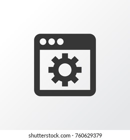 Application Icon Symbol. Premium Quality Isolated Tab Element In Trendy Style.