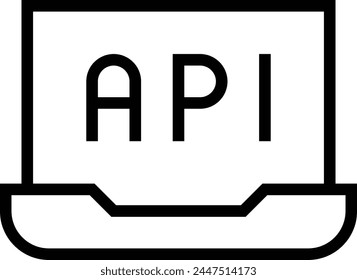 application icon. Thin linear style design isolated on white background