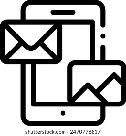 application icon. Thin Linear Style Design Isolated On White Background