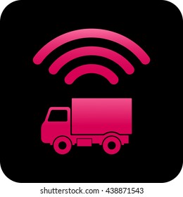 Application Icon / Truck Expedition Order / Pink Truck Logistic