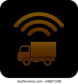 Application Icon / Truck Expedition Order / Brown Truck Logistic