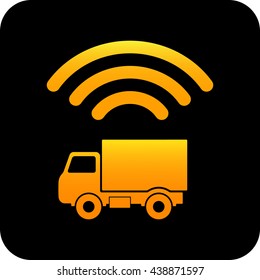 Application Icon / Truck Expedition Order / Yellow Truck Logistic