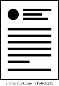 Application icon vector for business file data and information report in a glyph illustration