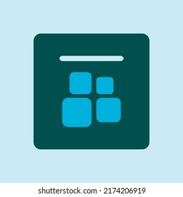 Application icon vector illustration. Bag symbol vector design