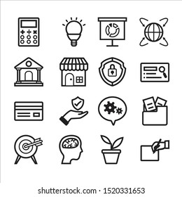 application icons, e-commerce vector, vector set of office