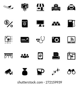 Application icons on white background, stock vector