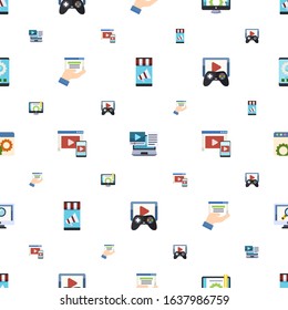 application icons pattern seamless. Included editable flat Mobile marketing, Systems Integration, Content management, web services icons. application icons for web and mobile.