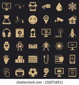 Application icons set. Simple style of 36 application vector icons for web for any design
