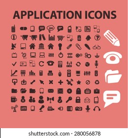 application icons set, vector