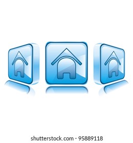 Application icons for Smart Phone isolated on white background. Home page