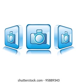 Application icons for Smart Phone isolated on white background. Photo