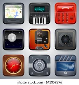 Application icons vector set