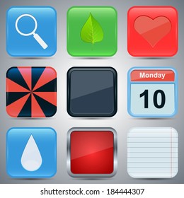 Application icons vector set