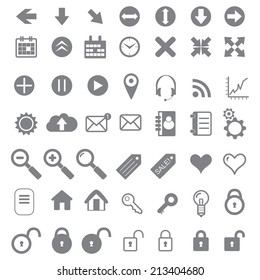 Application Icons for Web and Mobile. icon for internet-shop. use for web design.