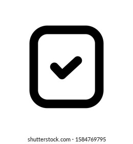 Application interface button icon on white background, vector symbol