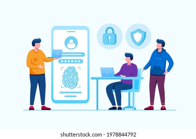 Application interface development. UI and UX designer. Mobile apps developer vector flat design 