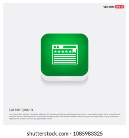 Application Interface IconGreen Web Button