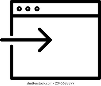 Application In Interface Outline Icon