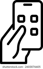 application line icon illustration vector