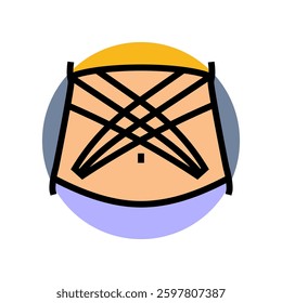 application for lymphatic drainage color icon vector. application for lymphatic drainage sign. isolated symbol illustration