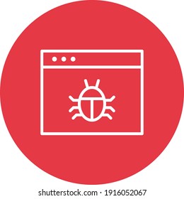 Application, malware, virus icon vector image. Can also be used for cyber security. Suitable for use on web apps, mobile apps and print media.