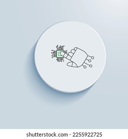 Application Managed Services icon vector design