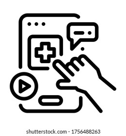Anwendungssymbol und Medizinische Rahmeninformation. Medizintechnik-Konzept.