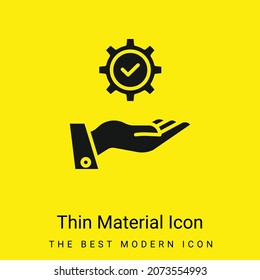 Application minimal bright yellow material icon