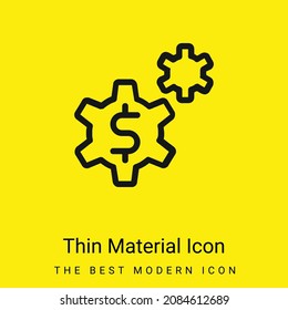 Application minimal bright yellow material icon