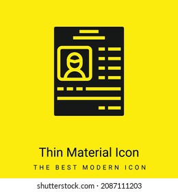 Application minimal bright yellow material icon