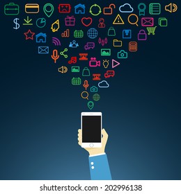 Application on smart phone.