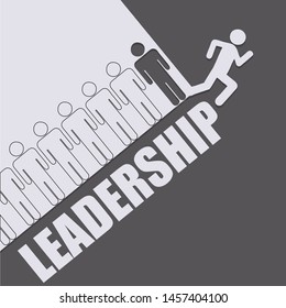 Application on the topic of leadership. Human symbols