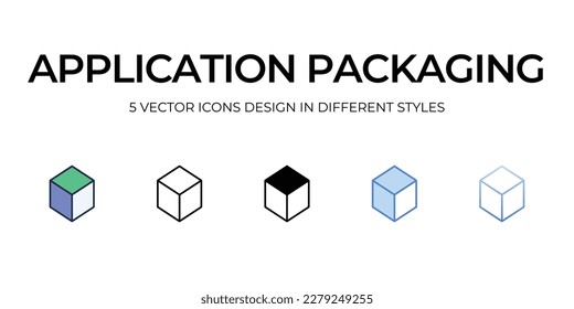 Application Packaging icon. Suitable for Web Page, Mobile App, UI, UX and GUI design.