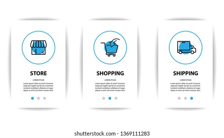 application page, shopping online app