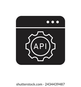 Application Programming interface  icon, template for graphic and web design. vector illustration